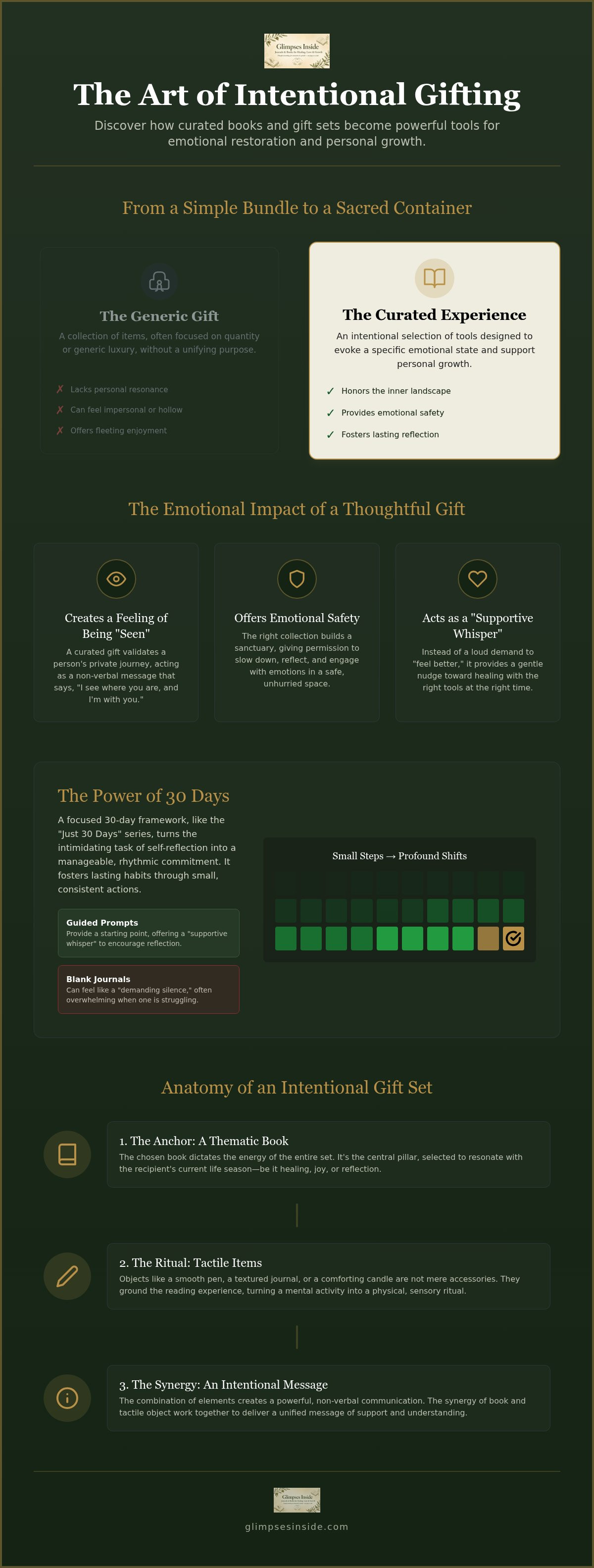 Curated Books and Gift Sets: Soulful Gifting Guide infographic