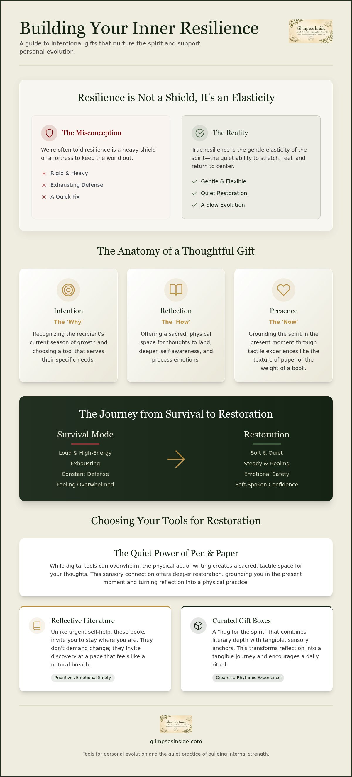 Resilience Gifts: Tools for Personal Evolution infographic