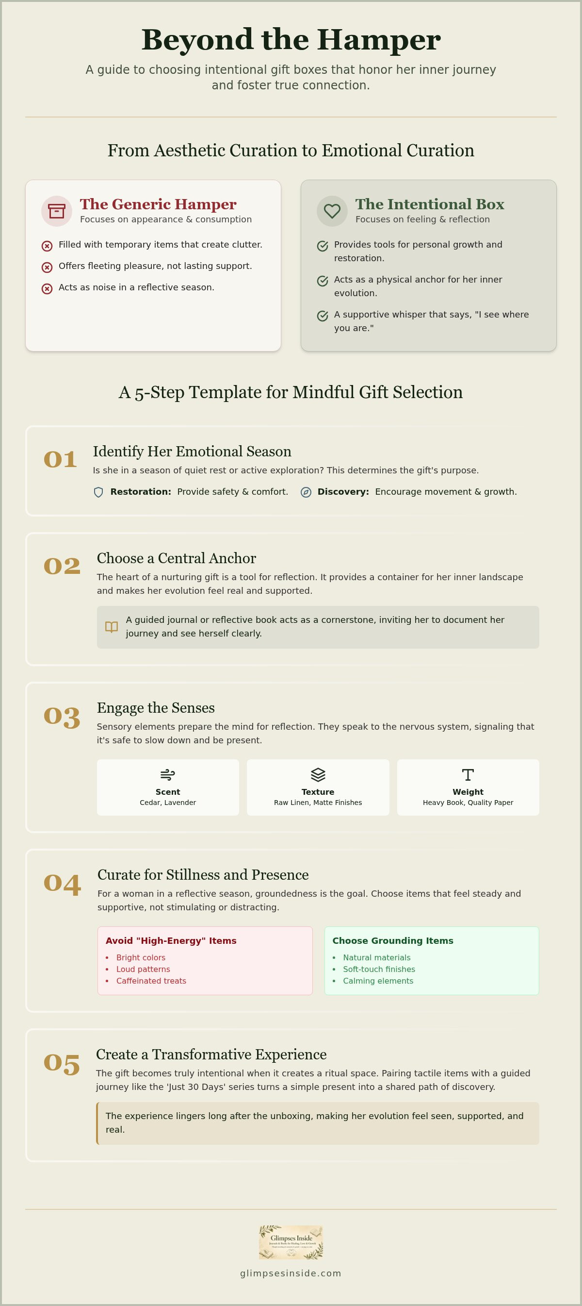 Choosing Intentional Gift Boxes for Her: A Guide (2026) infographic